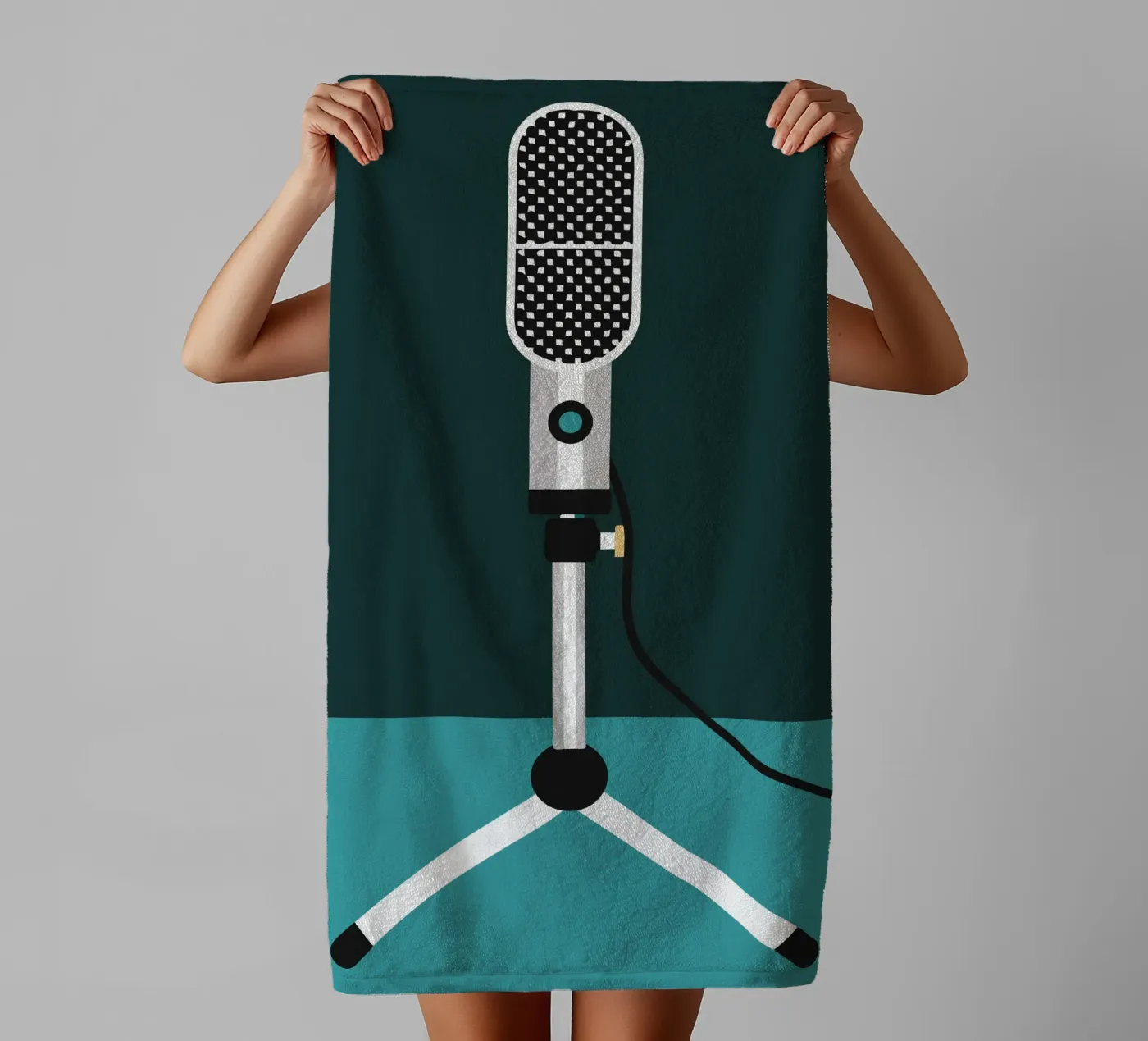 Zangmicrofoon badhanddoek van LOOK DIFFERENT