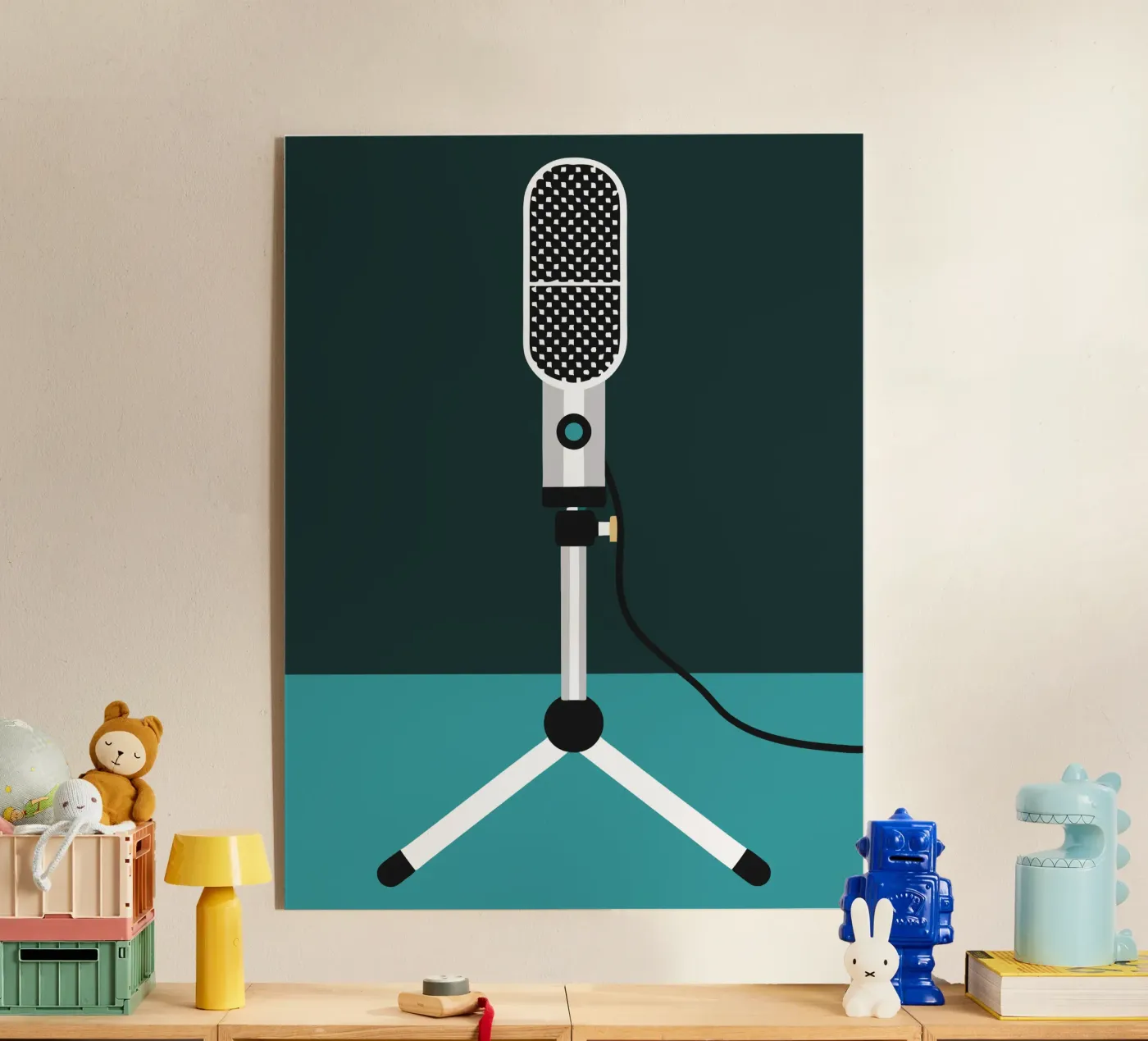 Microphone de chant plexiglas de LOOK DIFFERENT