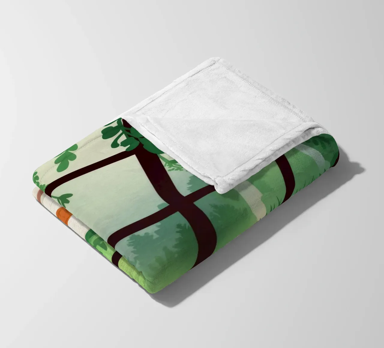 Sunlit Garden Escape fleece blanket by Fine Sanctuary