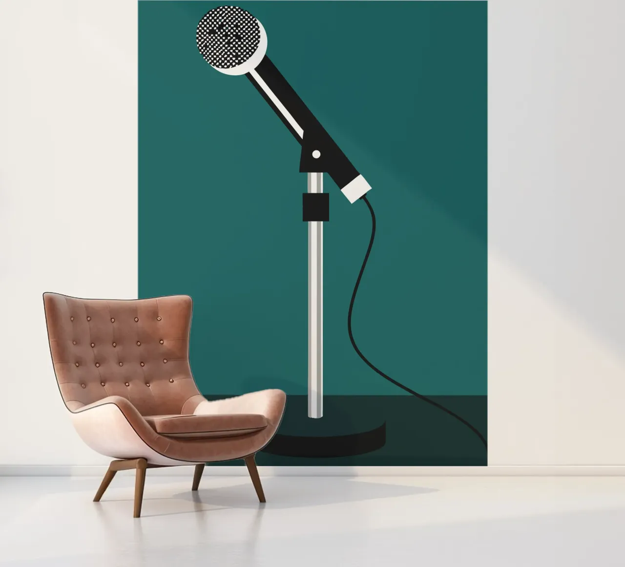 Zangmicrofoon fotobehang van LOOK DIFFERENT