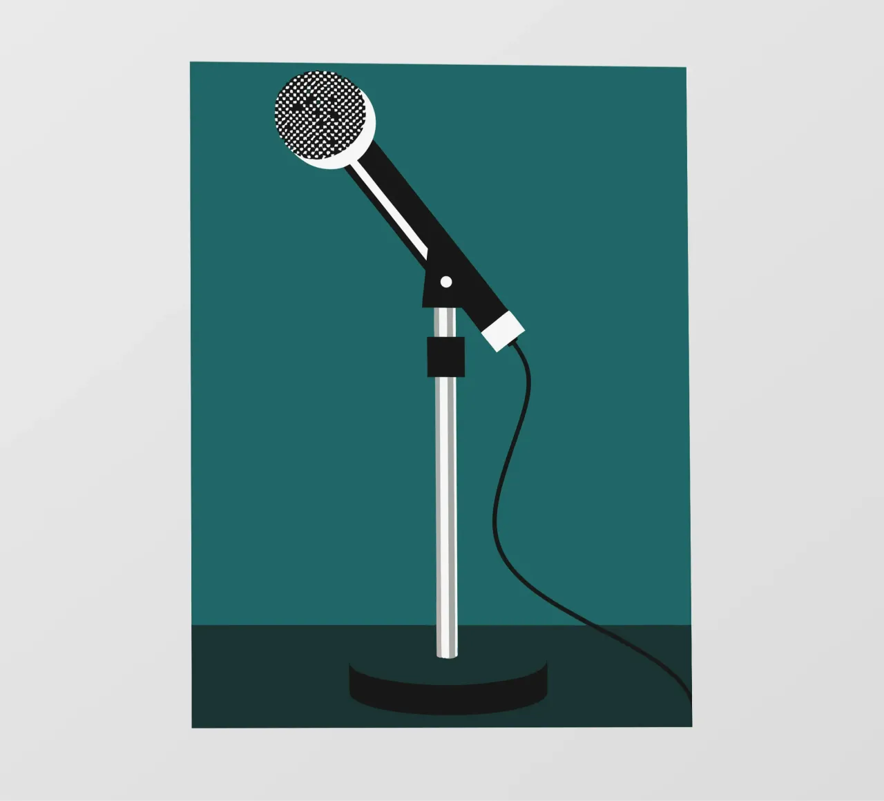 Zangmicrofoon fotobehang van LOOK DIFFERENT