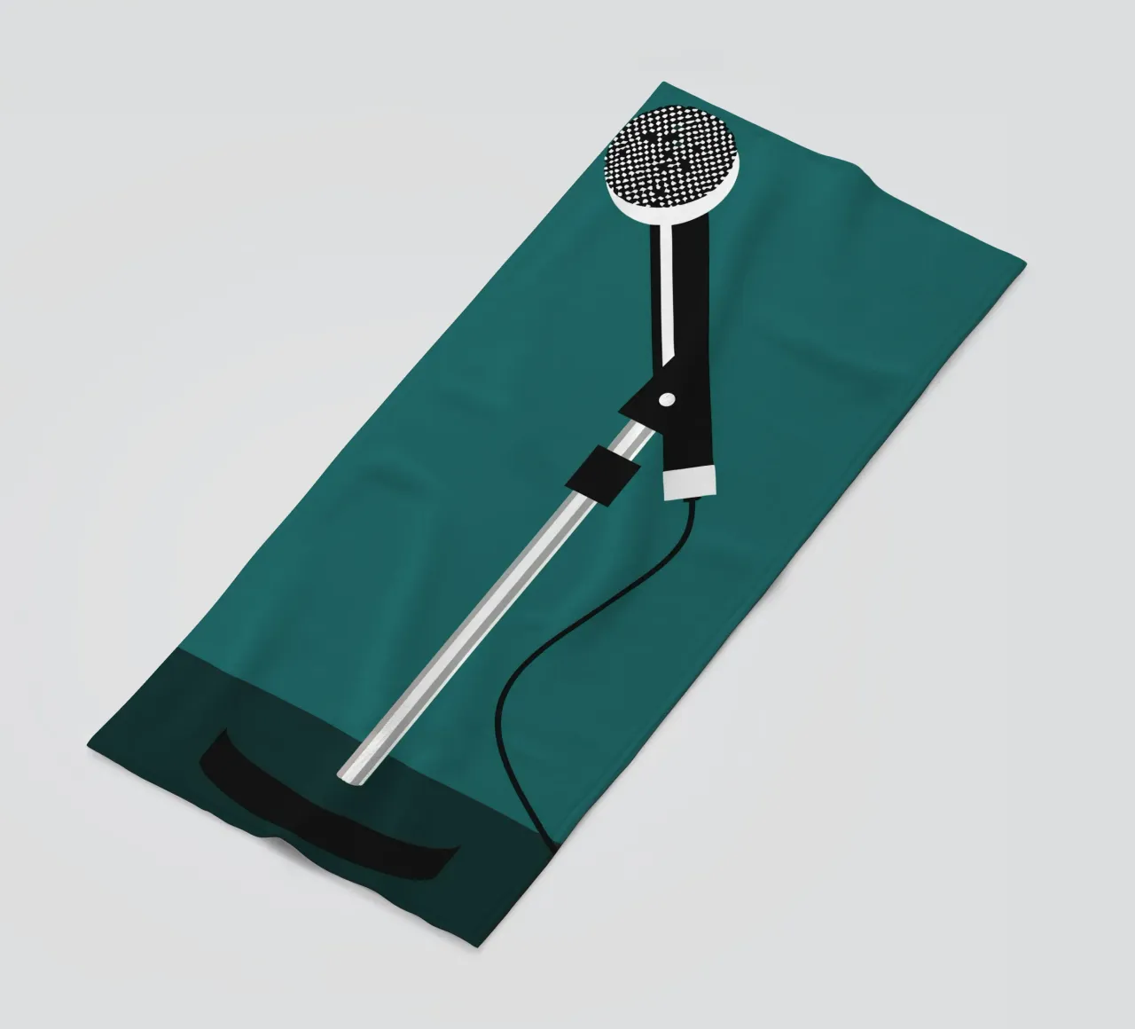 Singing Microphone beach towel by LOOK DIFFERENT