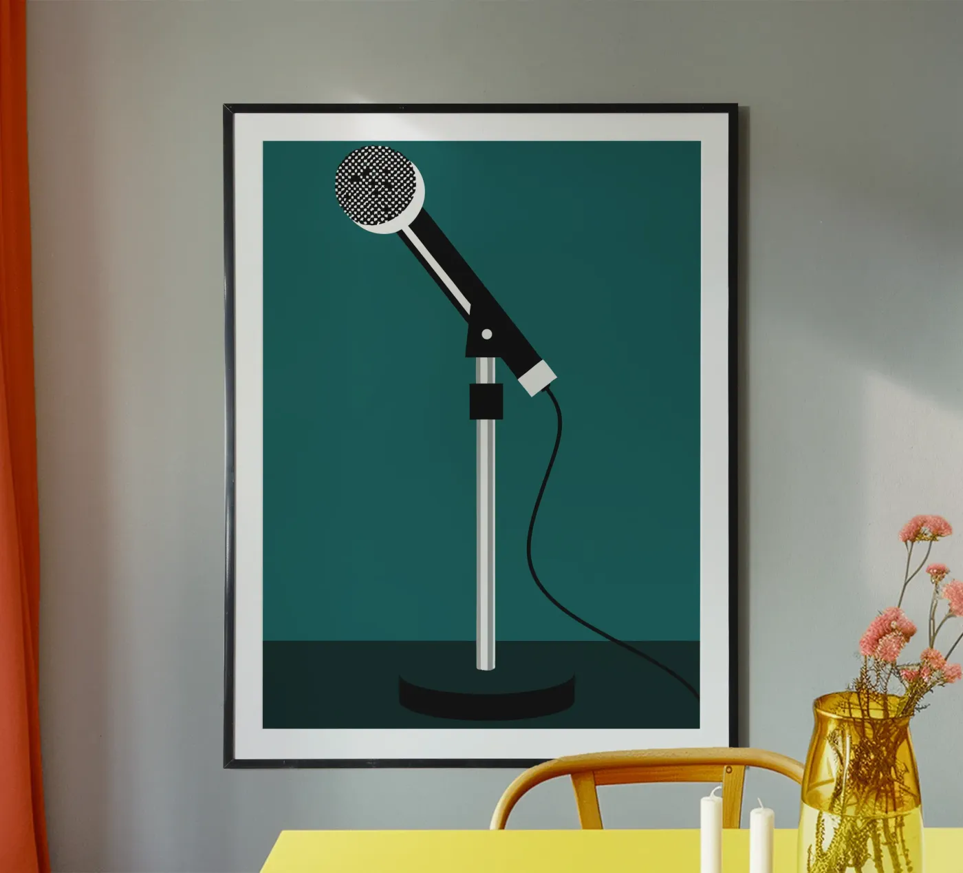 Zangmicrofoon poster van LOOK DIFFERENT