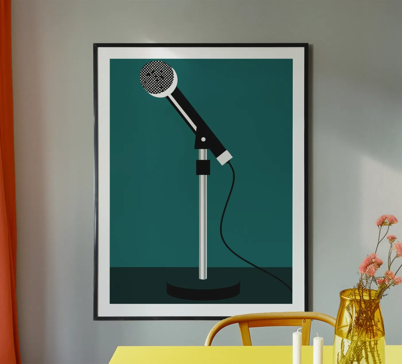 Zangmicrofoon poster van LOOK DIFFERENT