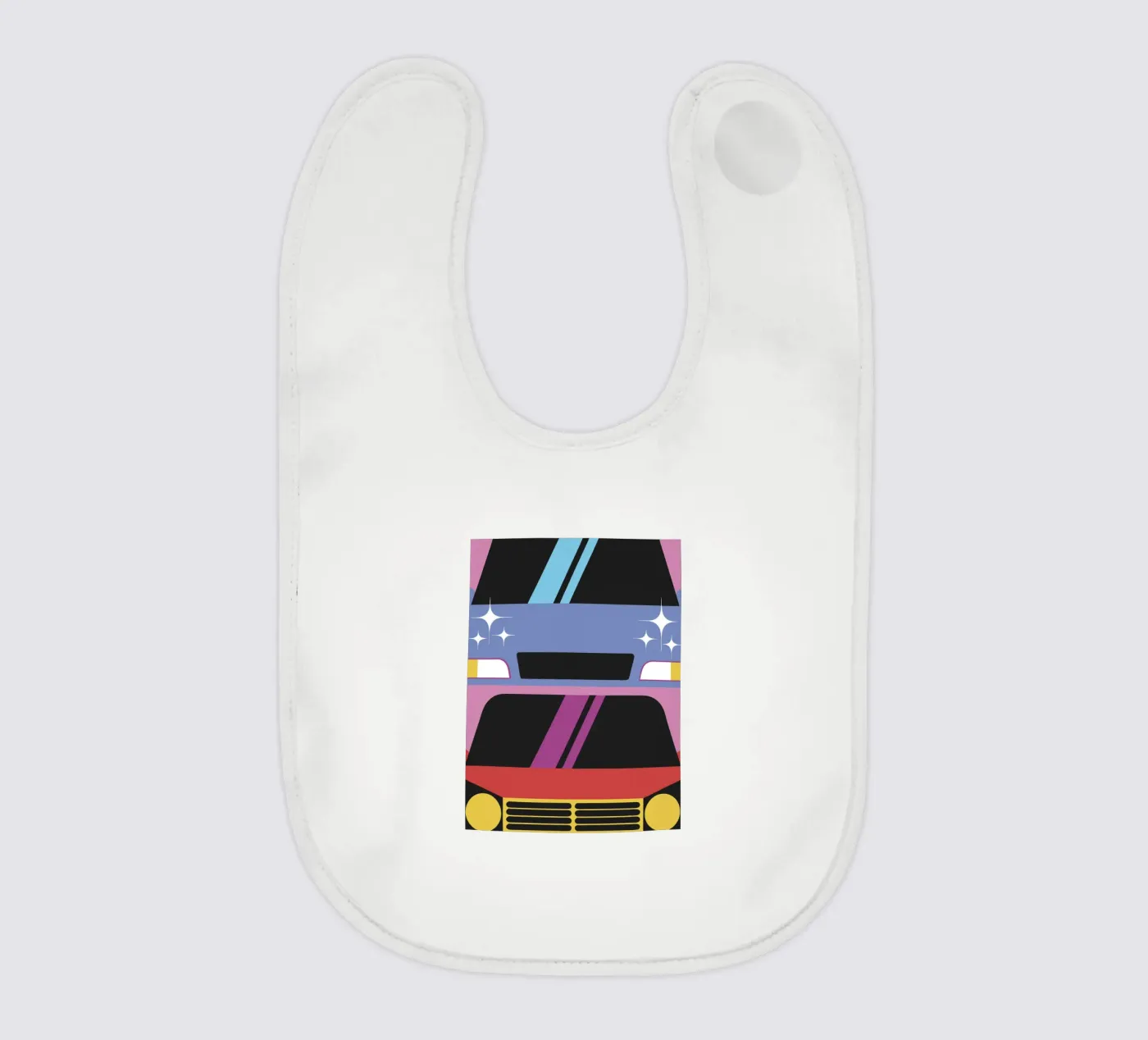 Car baby bib by LOOK DIFFERENT