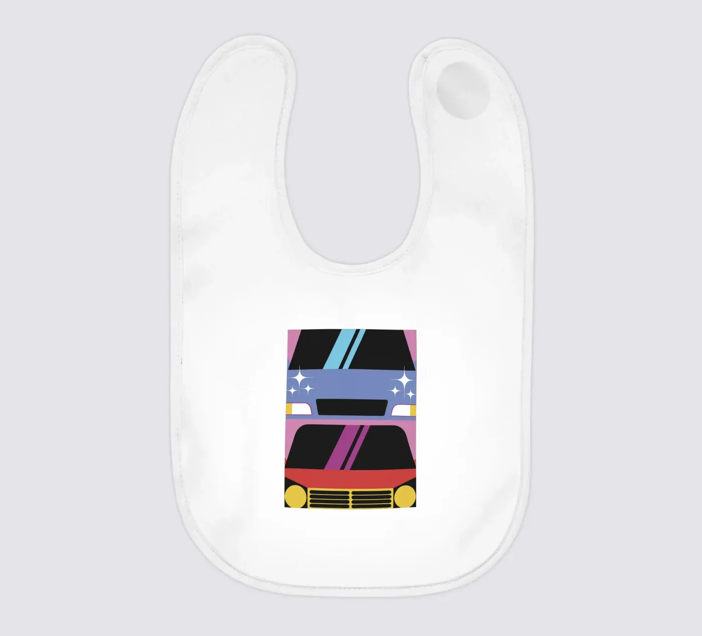 Car baby bib by LOOK DIFFERENT