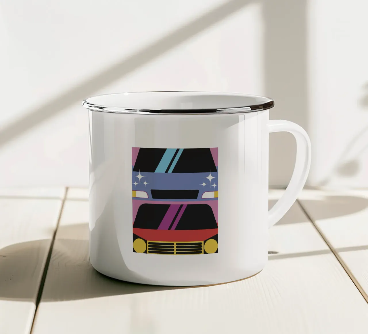 Auto tazza in smalto da LOOK DIFFERENT