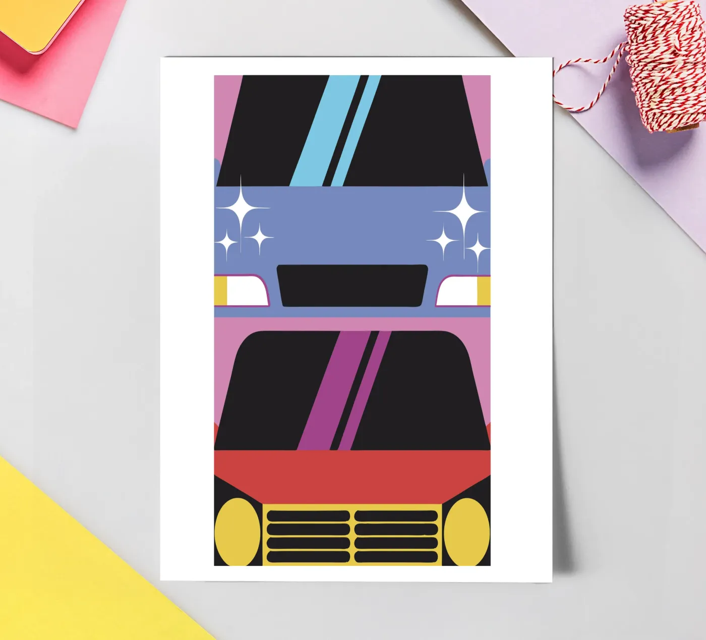 Auto stickervel van LOOK DIFFERENT