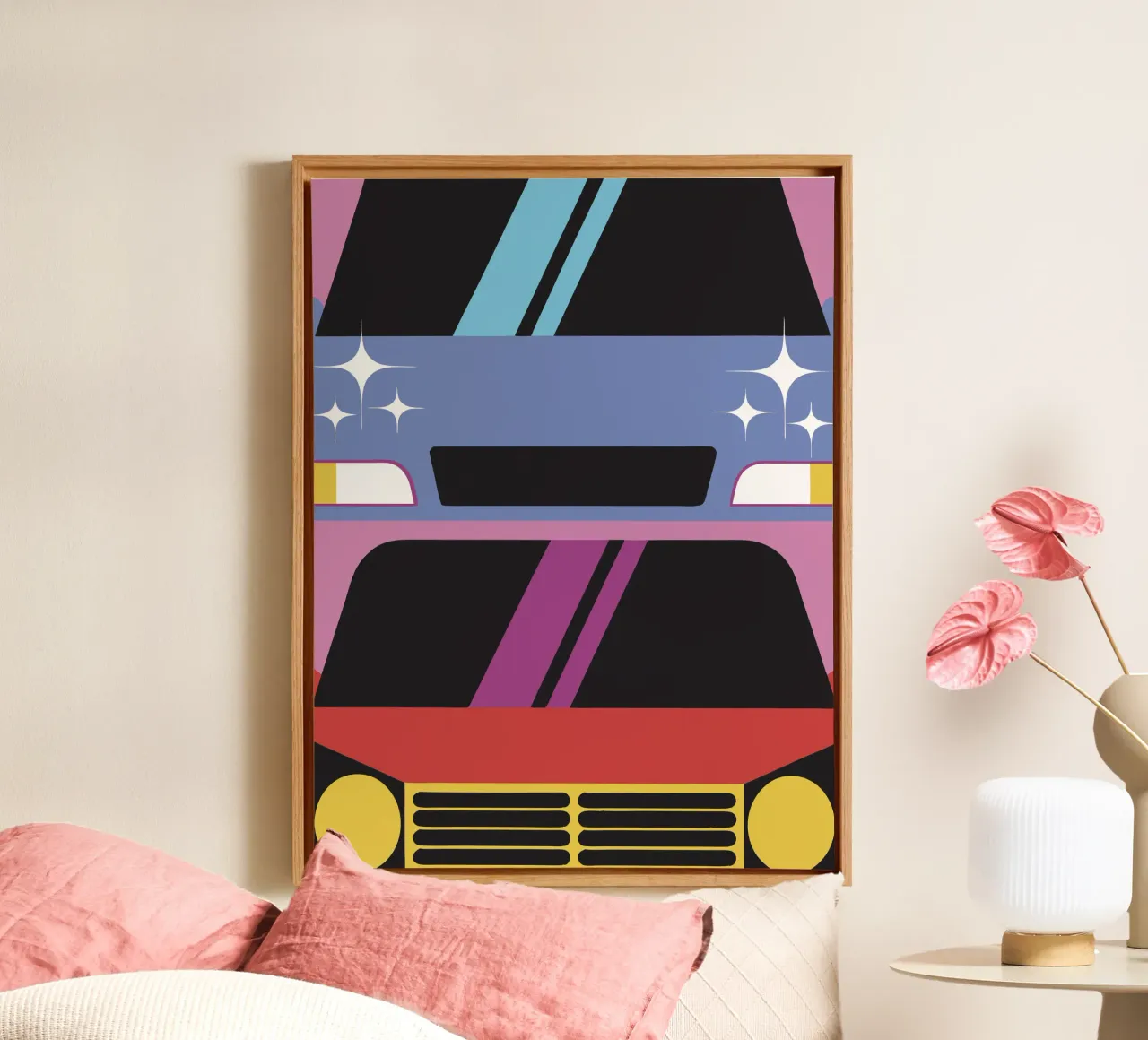 Auto canvas met Baklijst van LOOK DIFFERENT