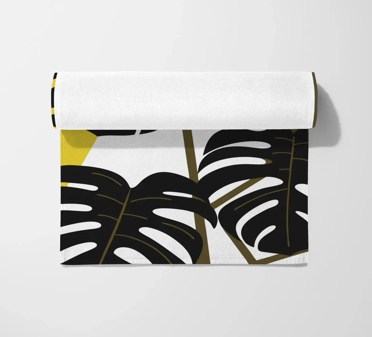 Monstera Plant beach towel by LOOK DIFFERENT
