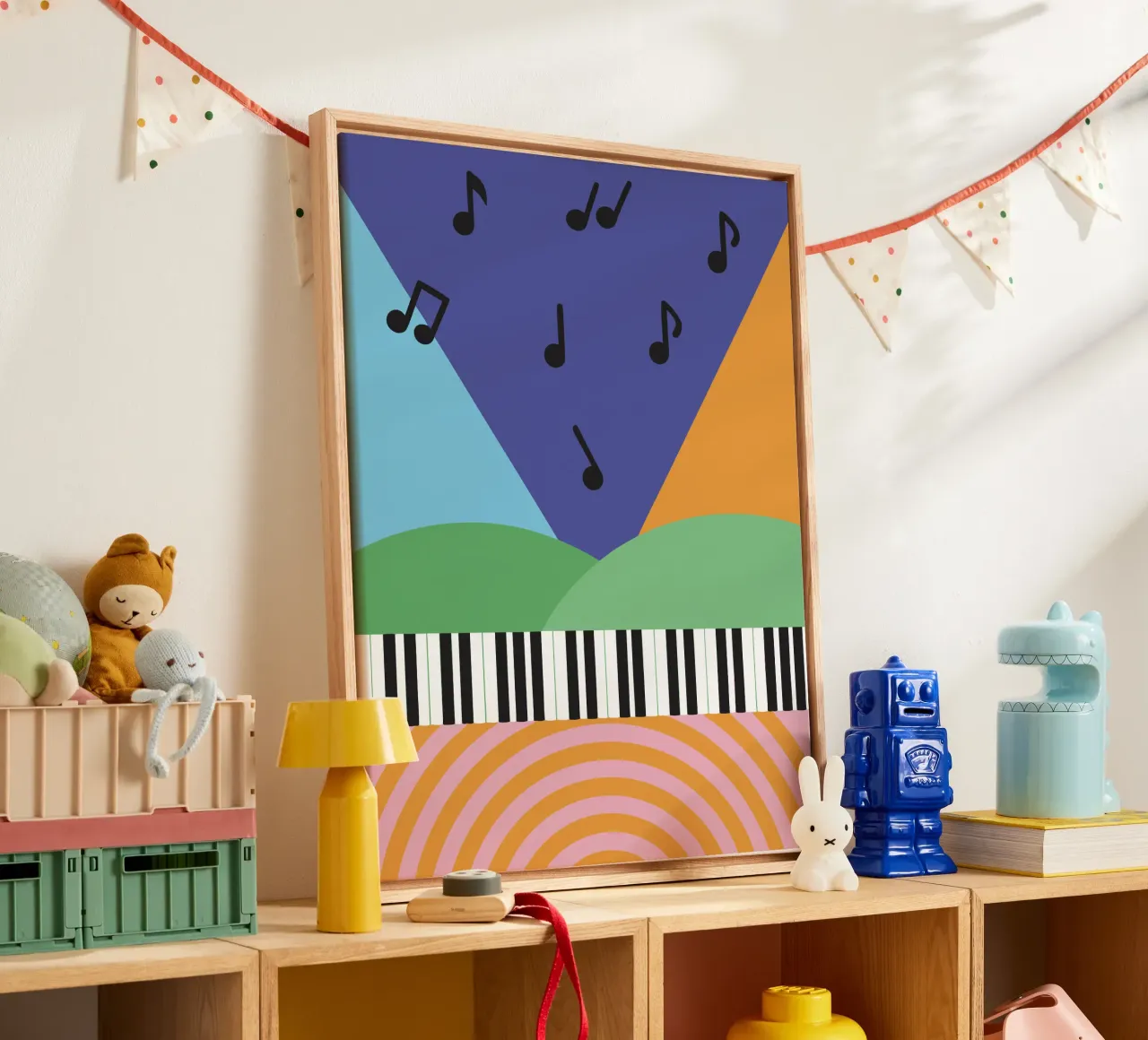 Piano Music tela con Cornice a cassetta da LOOK DIFFERENT