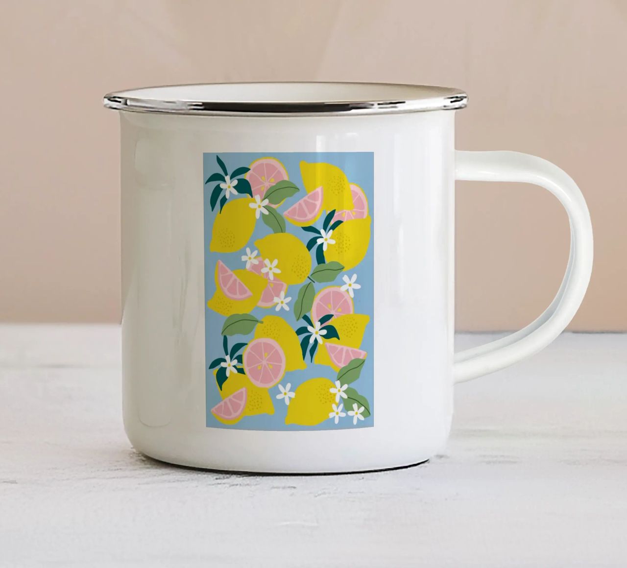 Pink Lemonade tazza in smalto da Gale Switzer