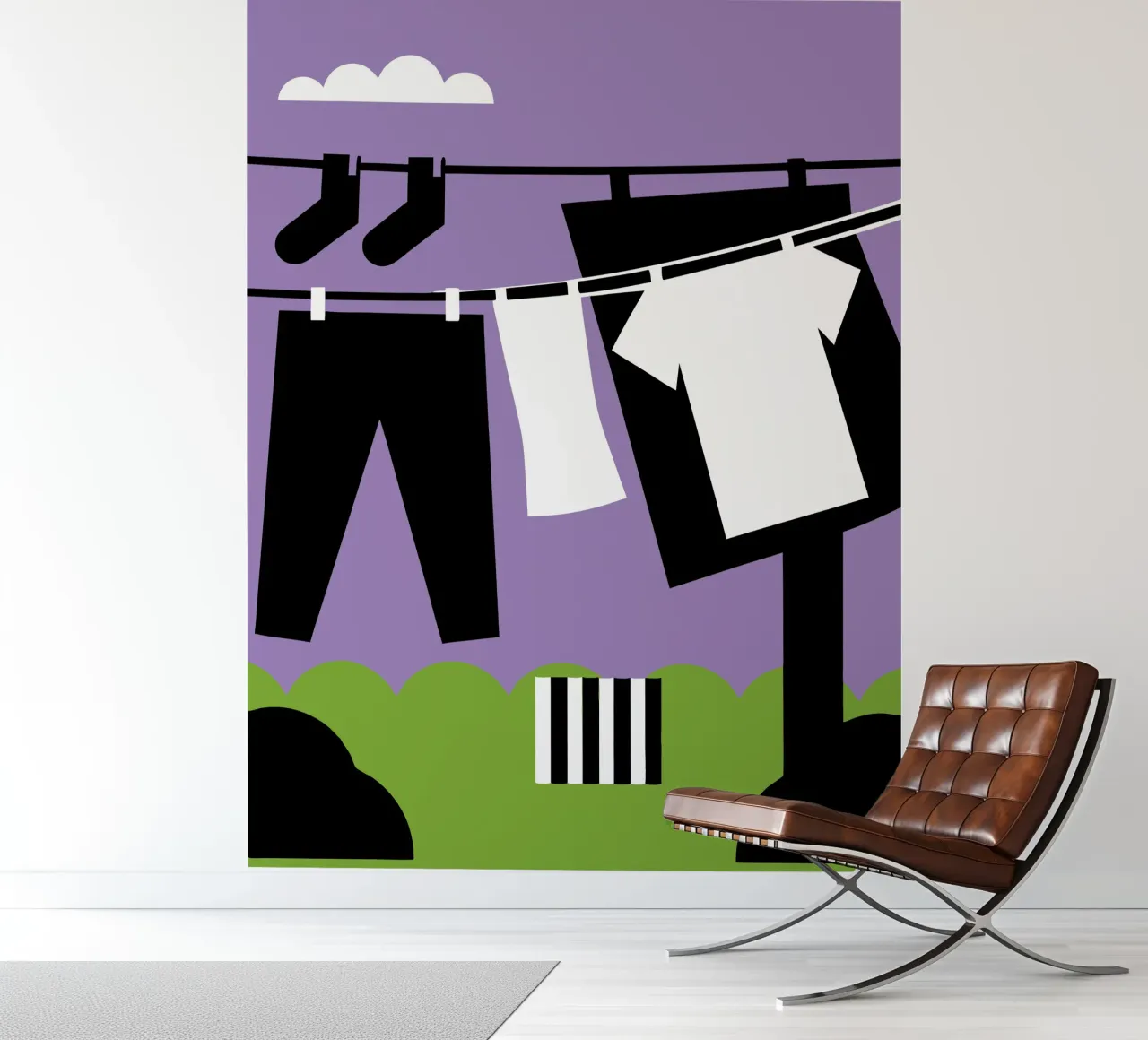 Kleding drogen fotobehang van LOOK DIFFERENT