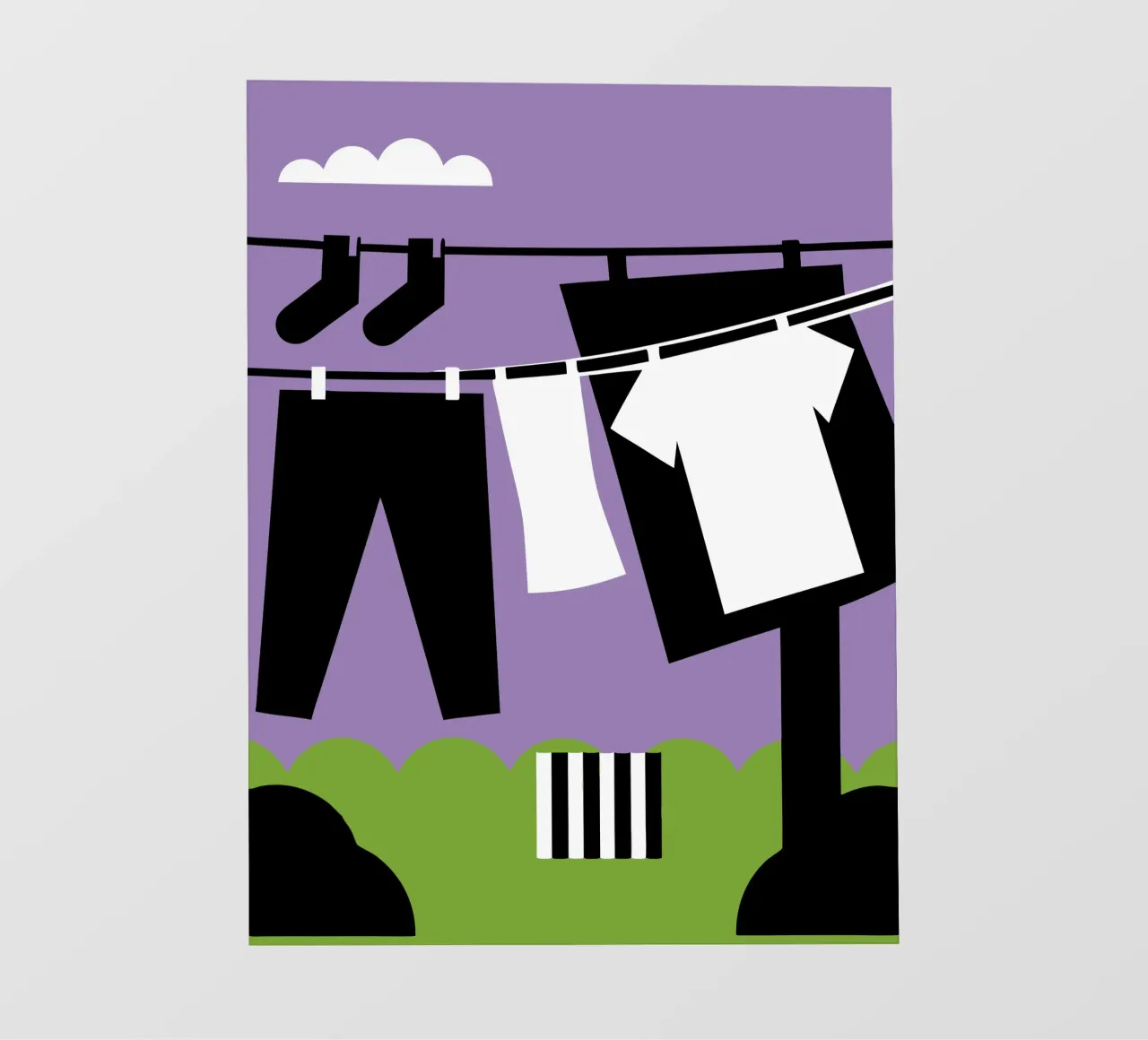 Kleding drogen fotobehang van LOOK DIFFERENT