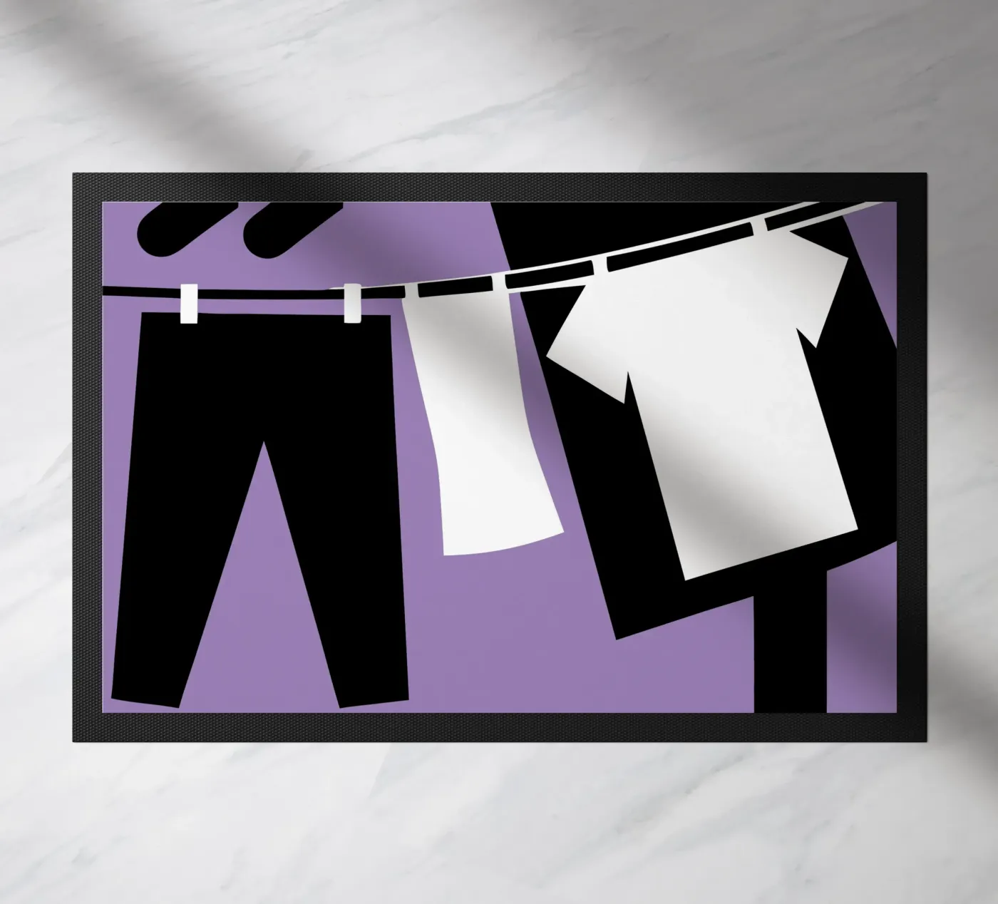 Drying Clothes doormat by LOOK DIFFERENT