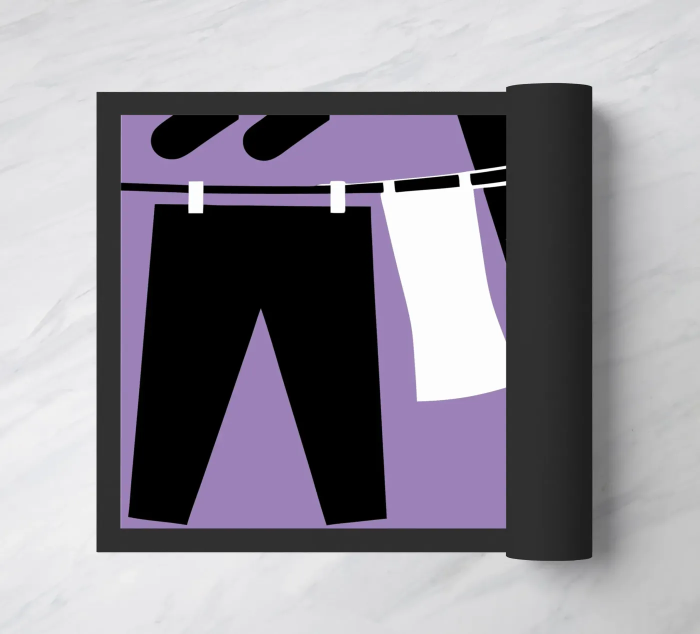 Drying Clothes doormat by LOOK DIFFERENT