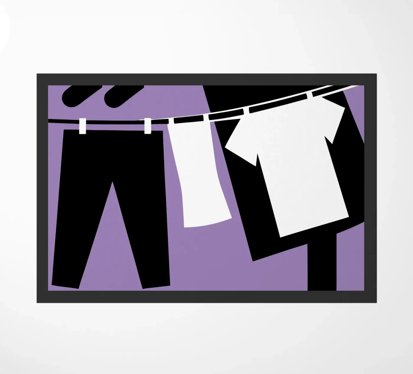 Drying Clothes doormat by LOOK DIFFERENT