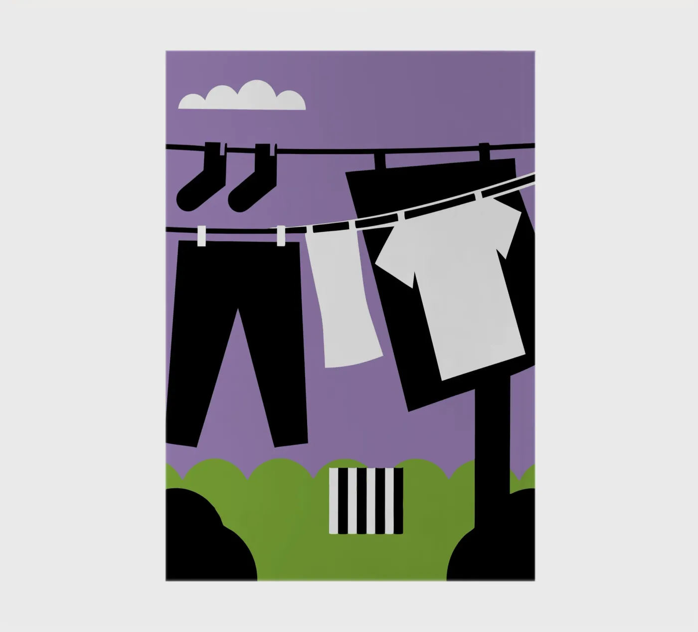 Drying Clothes notebook by LOOK DIFFERENT