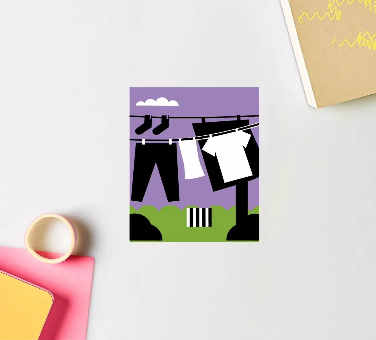 Drying Clothes sticker by LOOK DIFFERENT