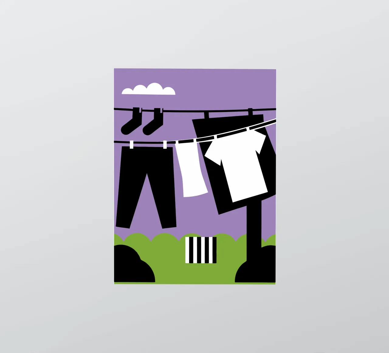 Drying Clothes sticker by LOOK DIFFERENT