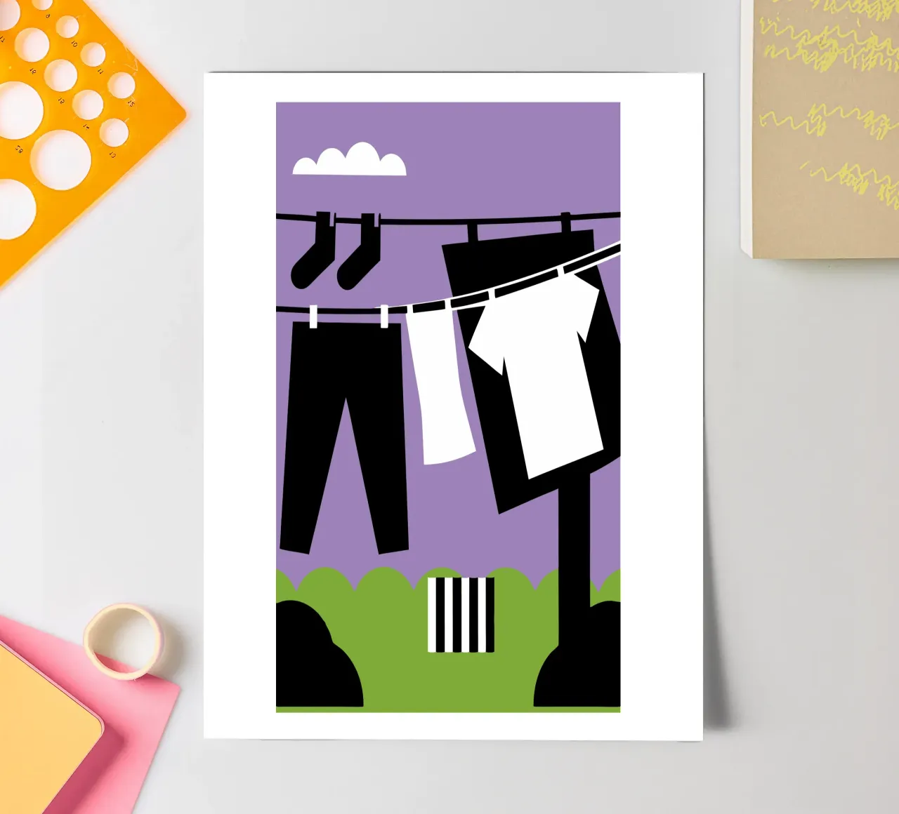 Drying Clothes sticker sheet by LOOK DIFFERENT