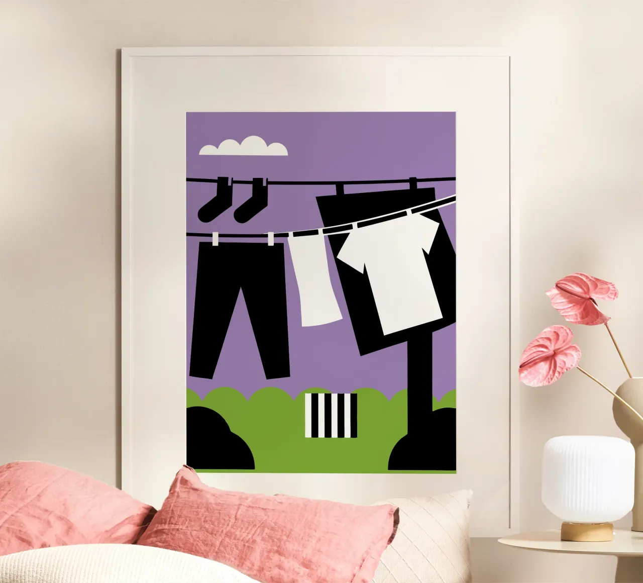 Drying Clothes poster by LOOK DIFFERENT