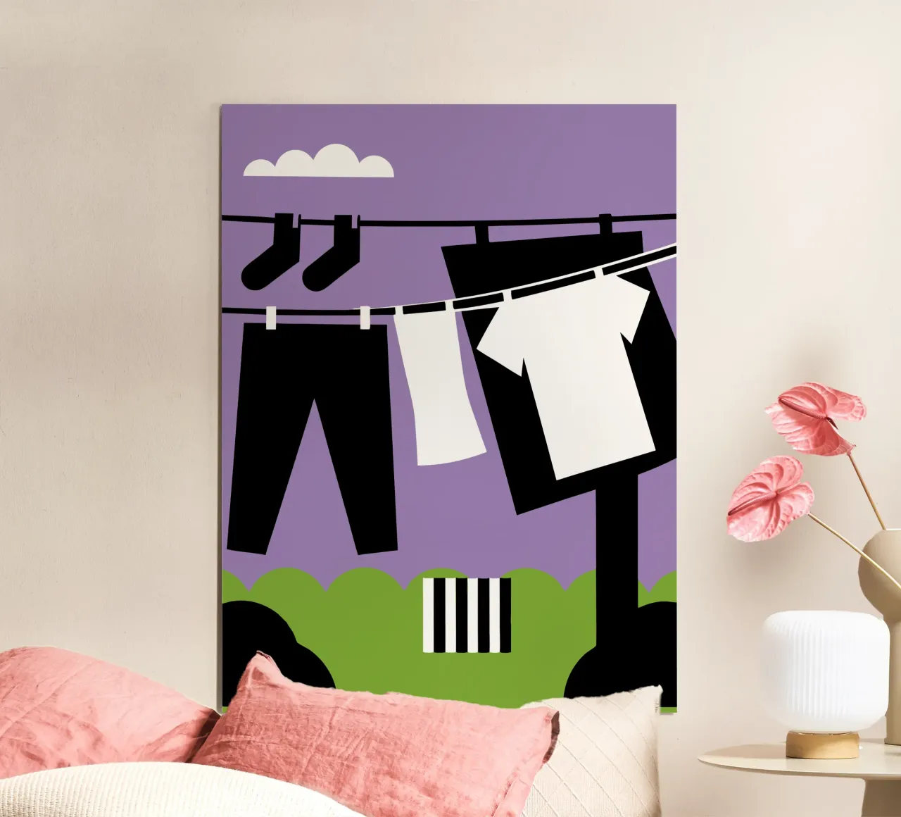 Drying Clothes poster by LOOK DIFFERENT
