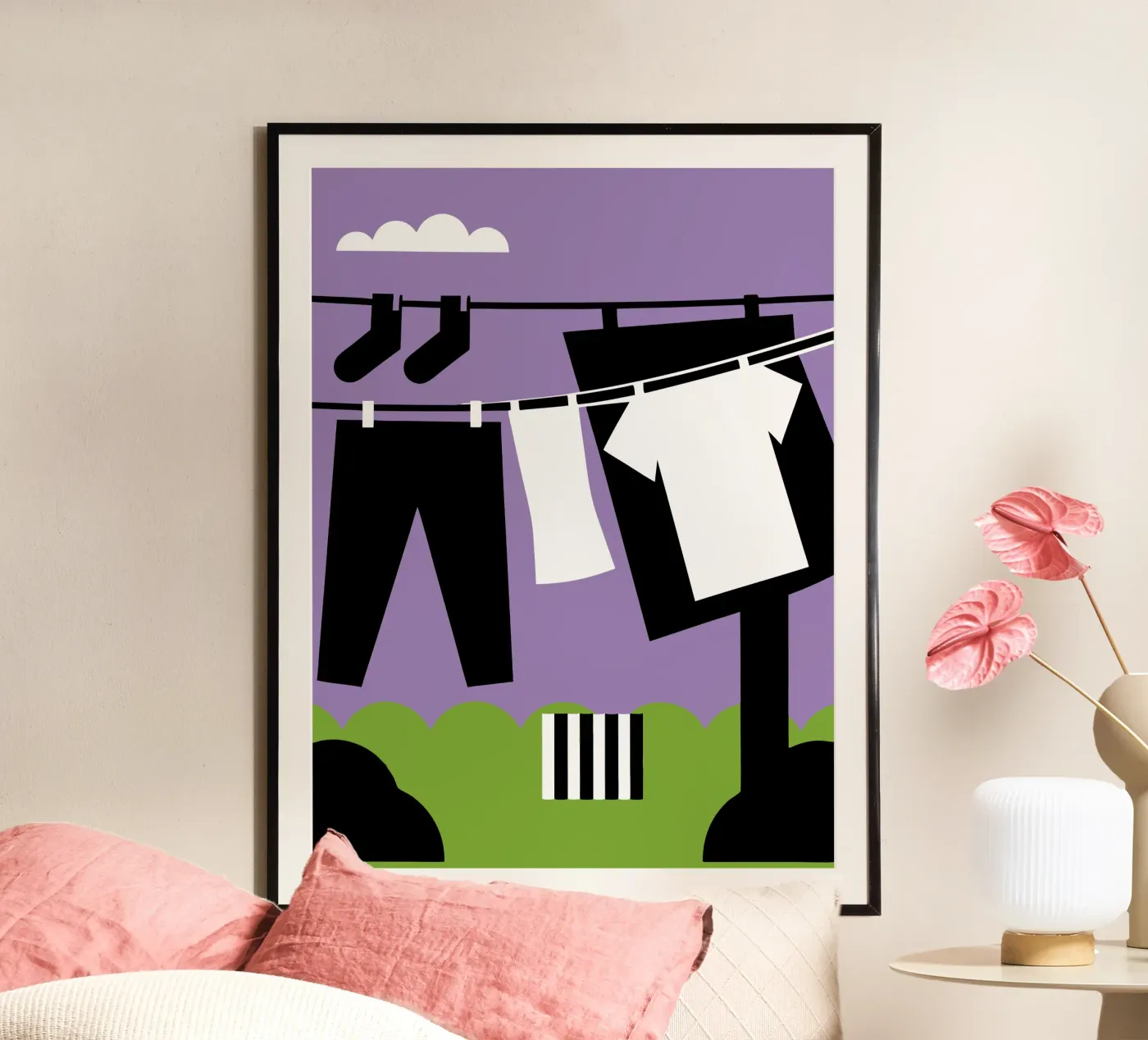 Drying Clothes poster by LOOK DIFFERENT