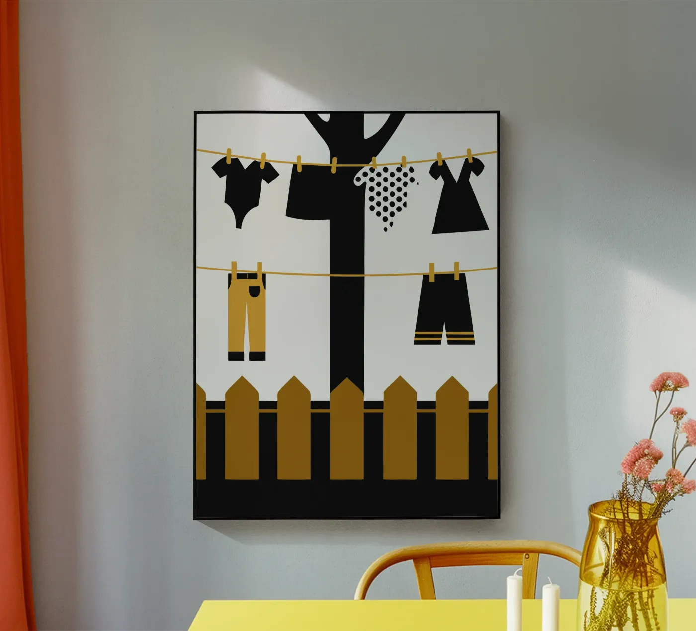 Clothesline Acryl-Glas von LOOK DIFFERENT