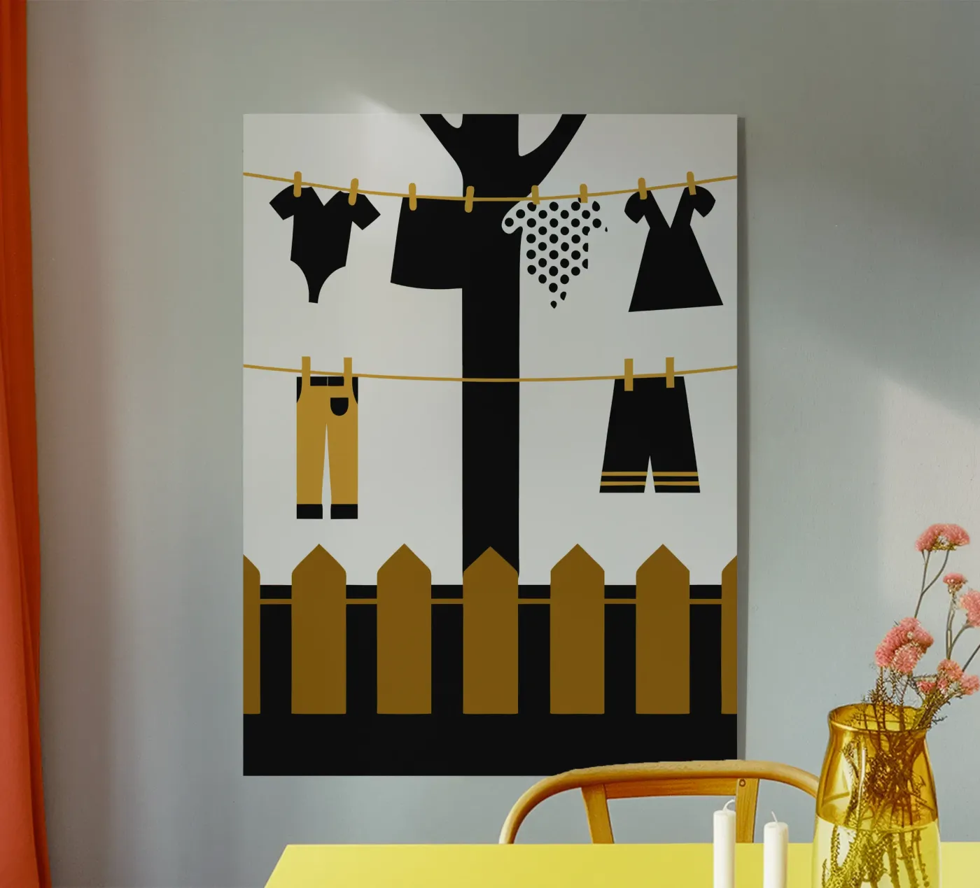 Clothesline Acryl-Glas von LOOK DIFFERENT