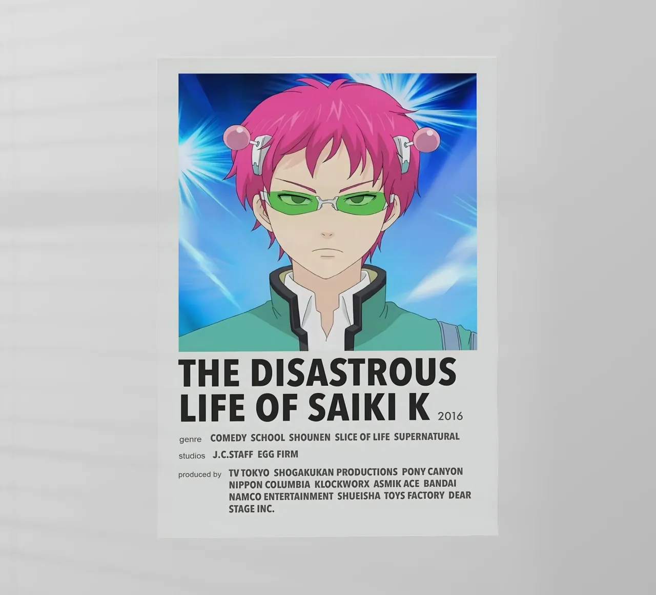 THE DISASTROUS LIFE OF SAIKI K  2016 pellicola backlit da Totoya