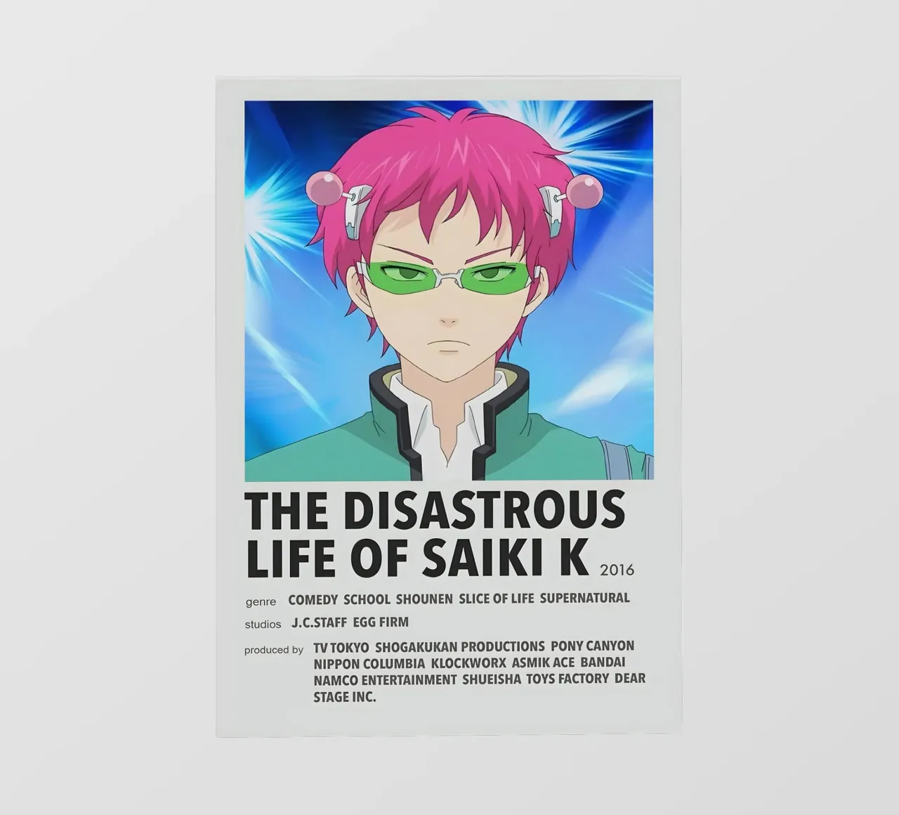 THE DISASTROUS LIFE OF SAIKI K  2016 pellicola backlit da Totoya