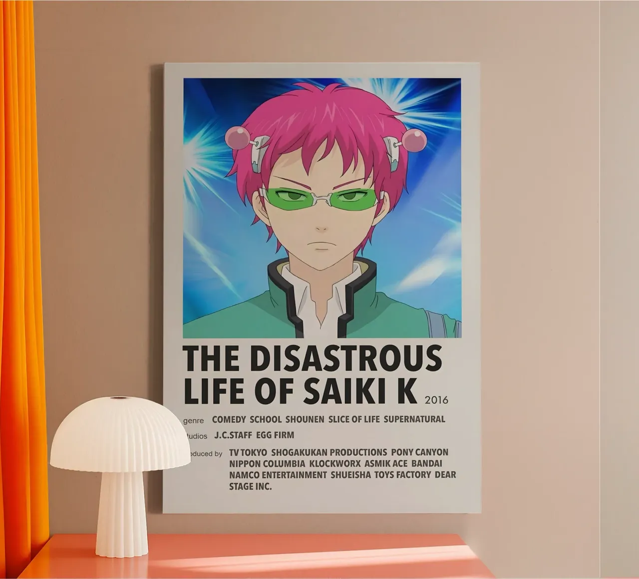 THE DISASTROUS LIFE OF SAIKI K  2016 canvas with Floater frame by Totoya