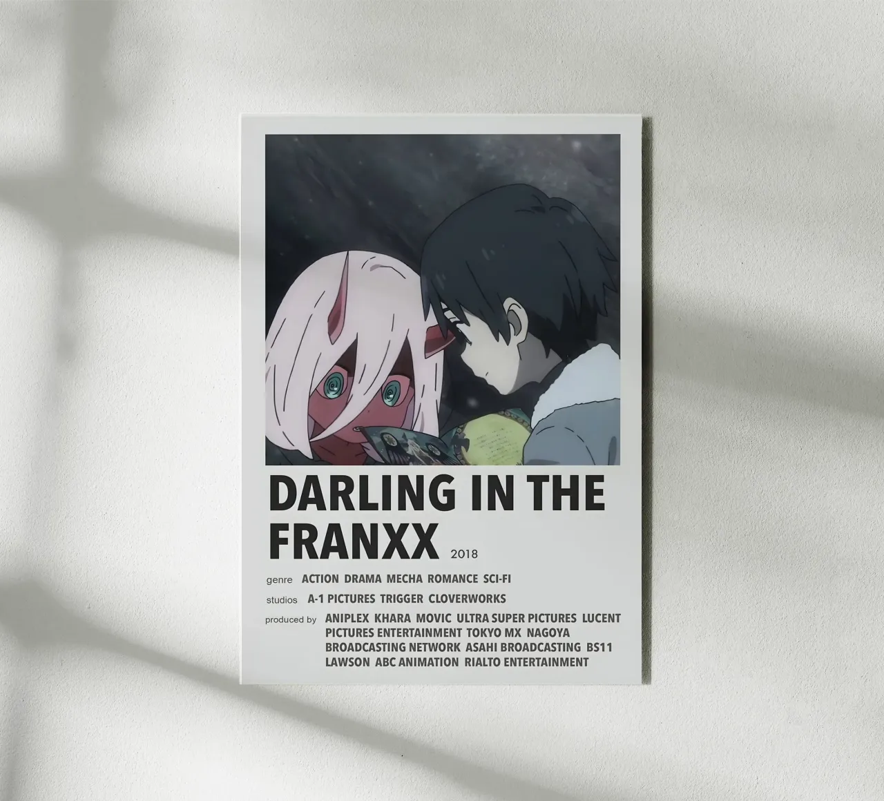 DARLING IN THE FRANXX 2018 alluminio dibond da Totoya