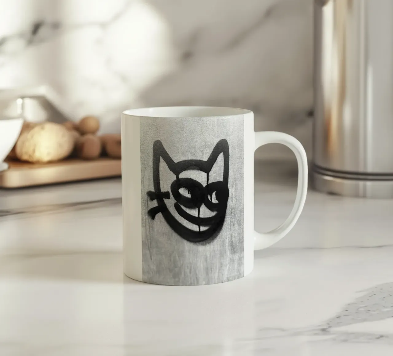Catman John tazza in ceramica da ChiasMata CozMos
