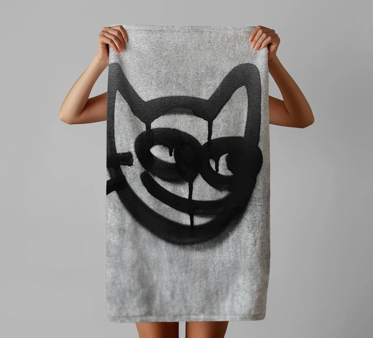 Catman John asciugamano da bagno da ChiasMata CozMos