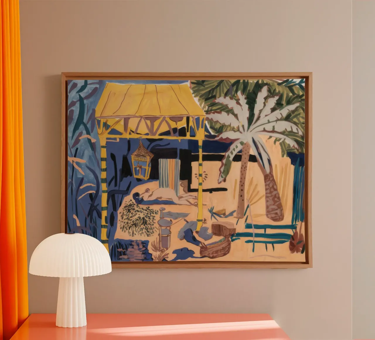Tropical Oasis Retreat canvas by Beach Palette