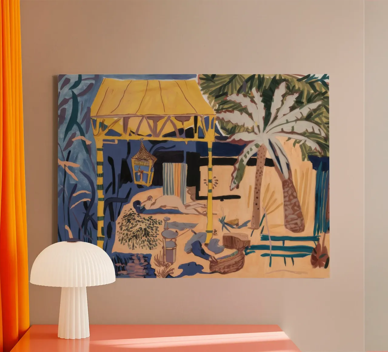 Tropical Oasis Retreat canvas by Beach Palette