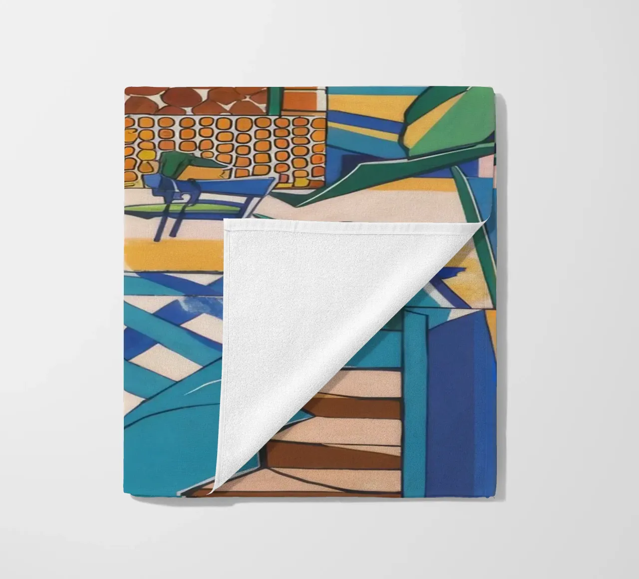 Un vivace paradiso costiero telo mare da Beach Palette