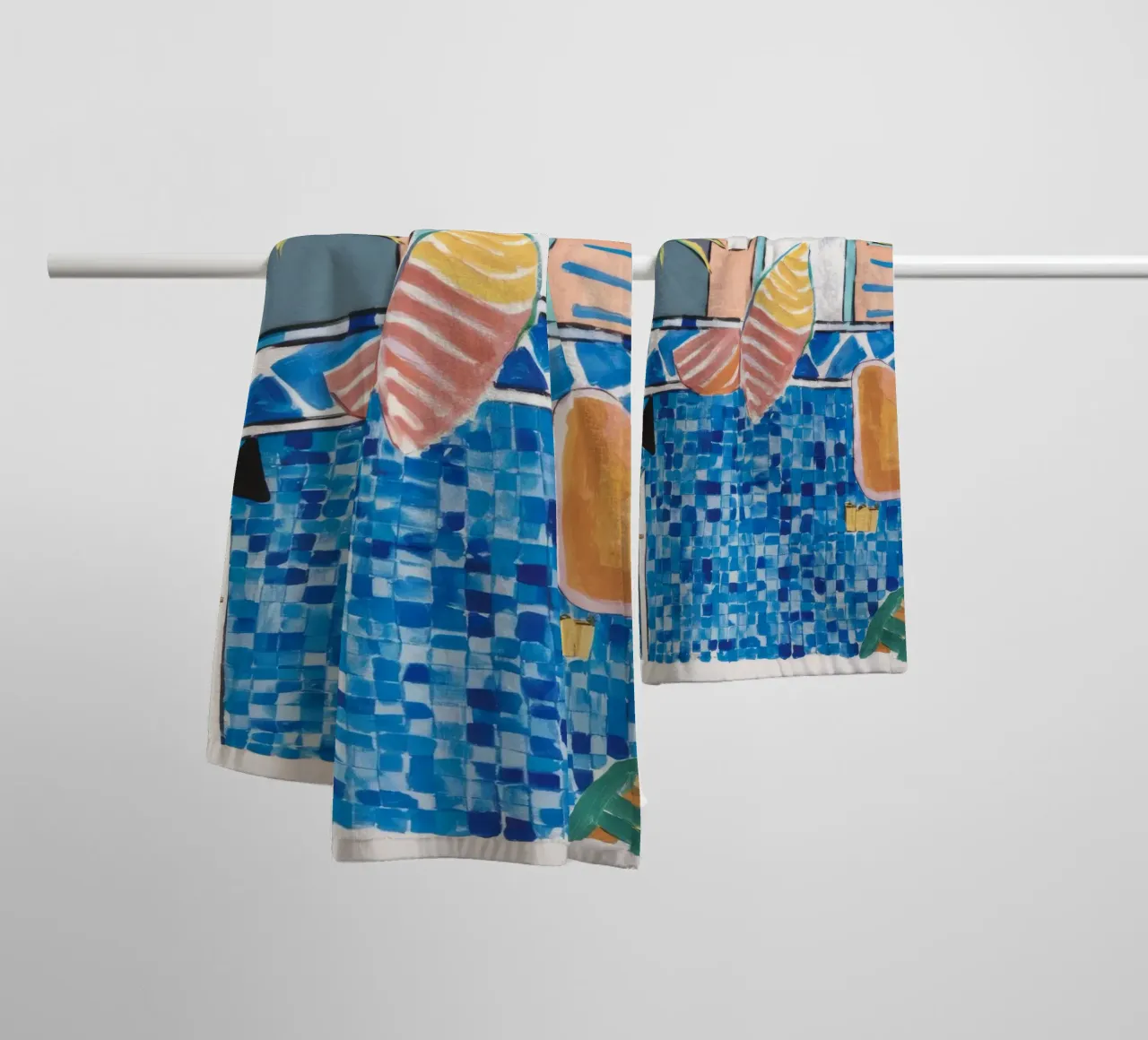 Tranquil Poolside Escape towel by Beach Palette