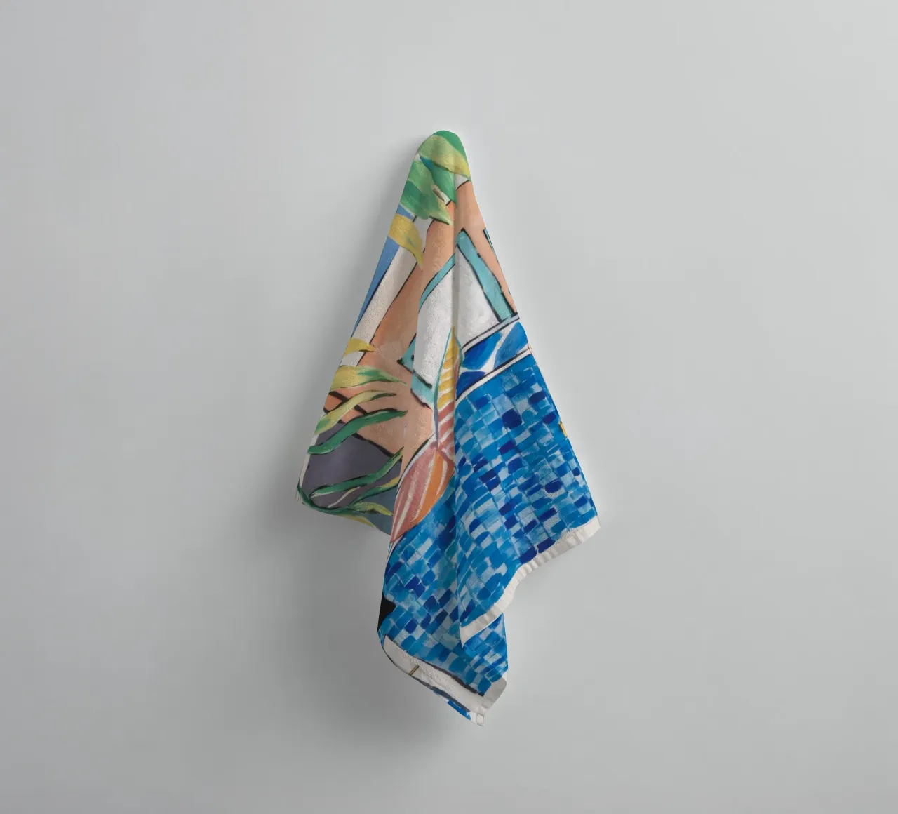 Tranquil Poolside Escape towel by Beach Palette