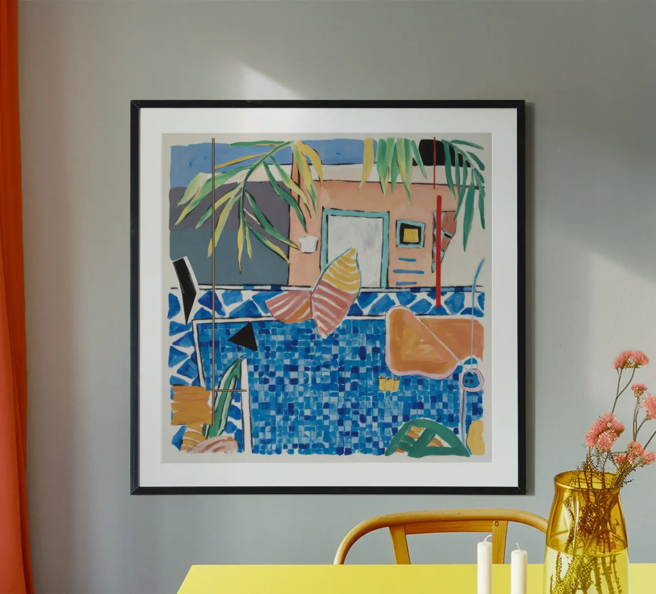 Tranquil Poolside Escape poster by Beach Palette