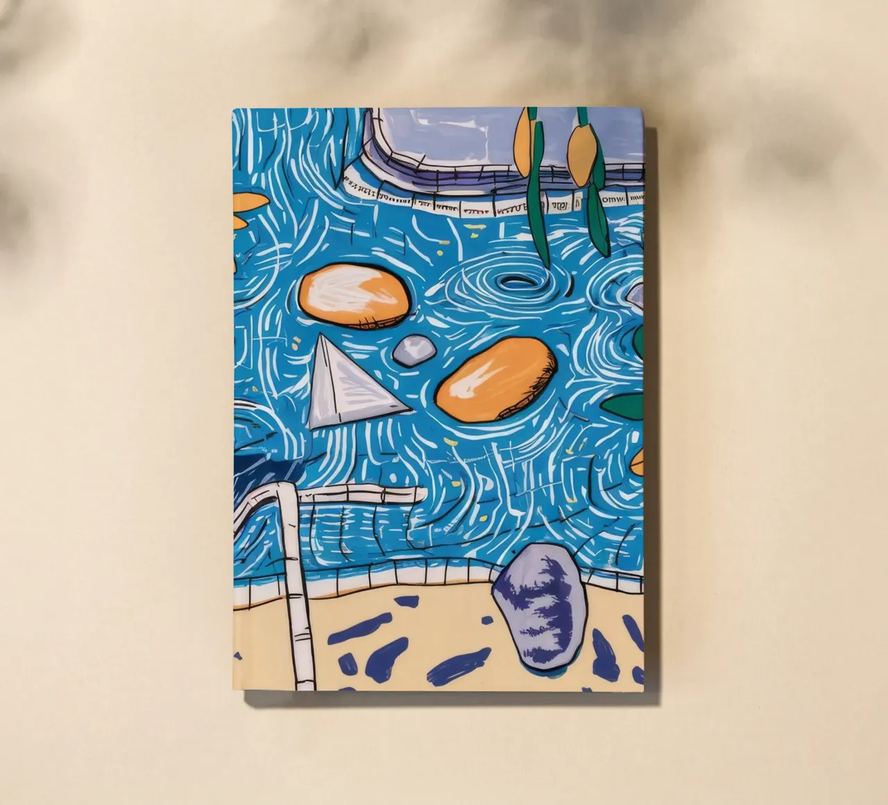 Serene Waterside Harbour notebook by Beach Palette
