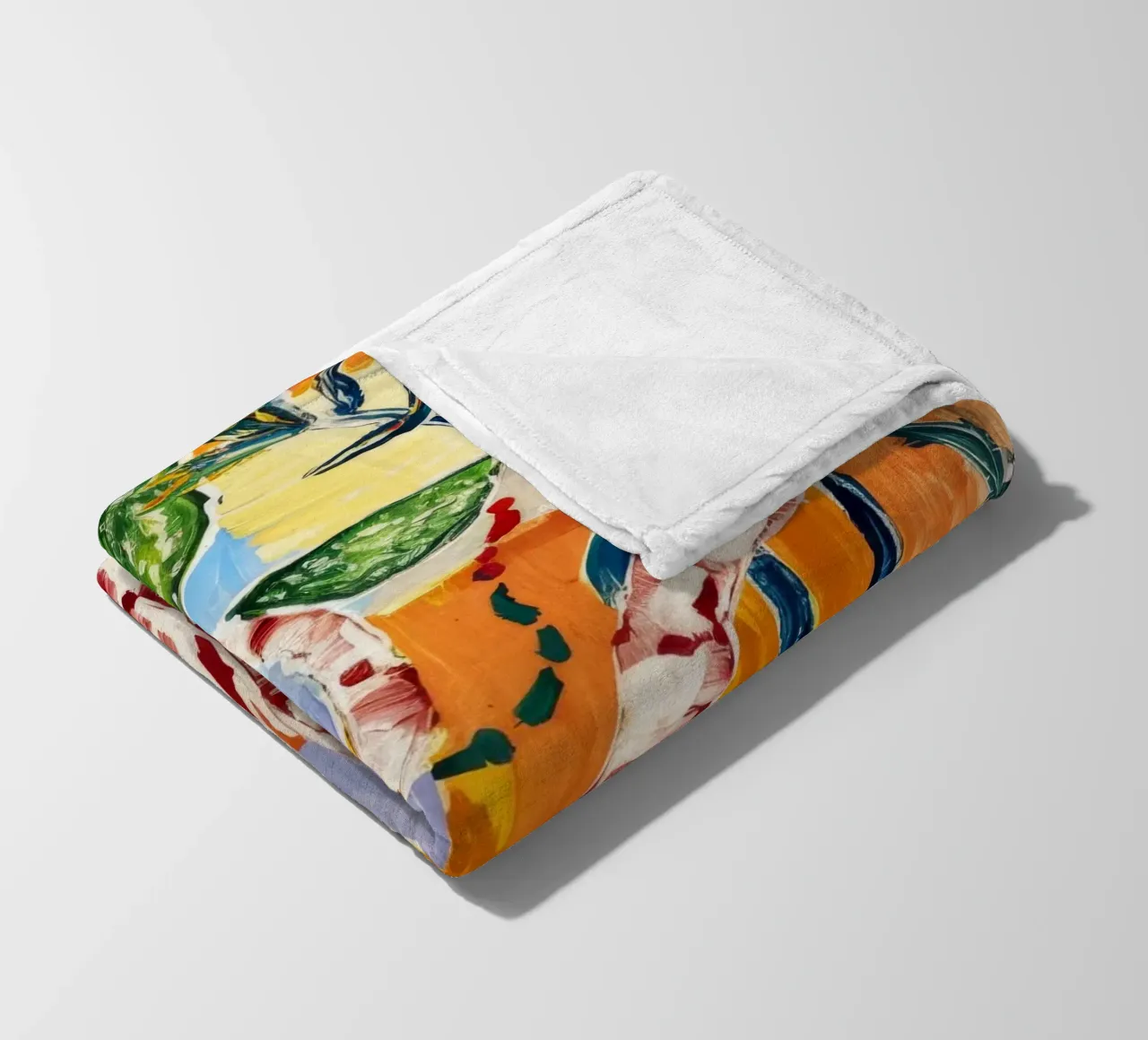 Lush Botanical Escape fleece blanket by Beach Palette