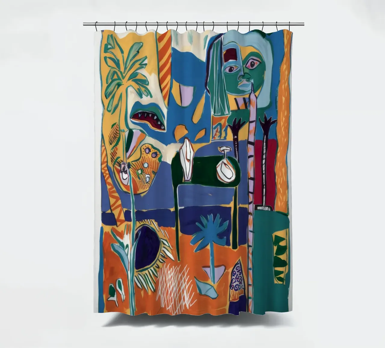 Paesaggio da sogno tropicale tenda da doccia da Beach Palette