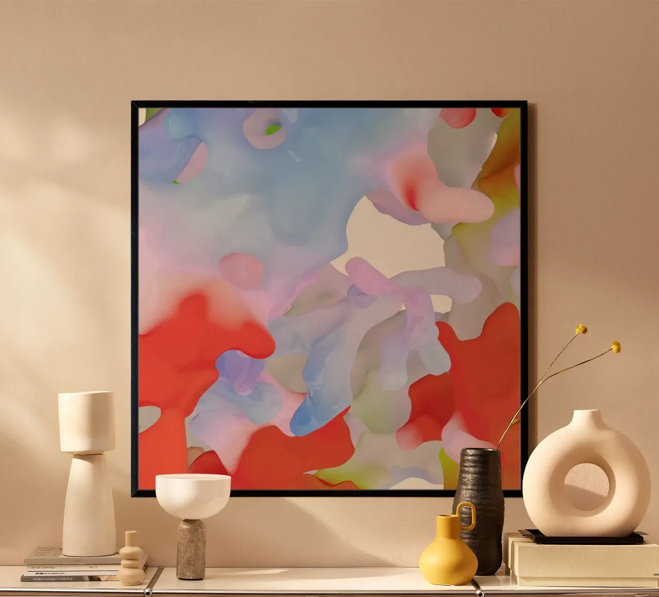 Boundless in Algorithm 12 Poster mit Aluminium Rahmen von Julian Wolkenstein