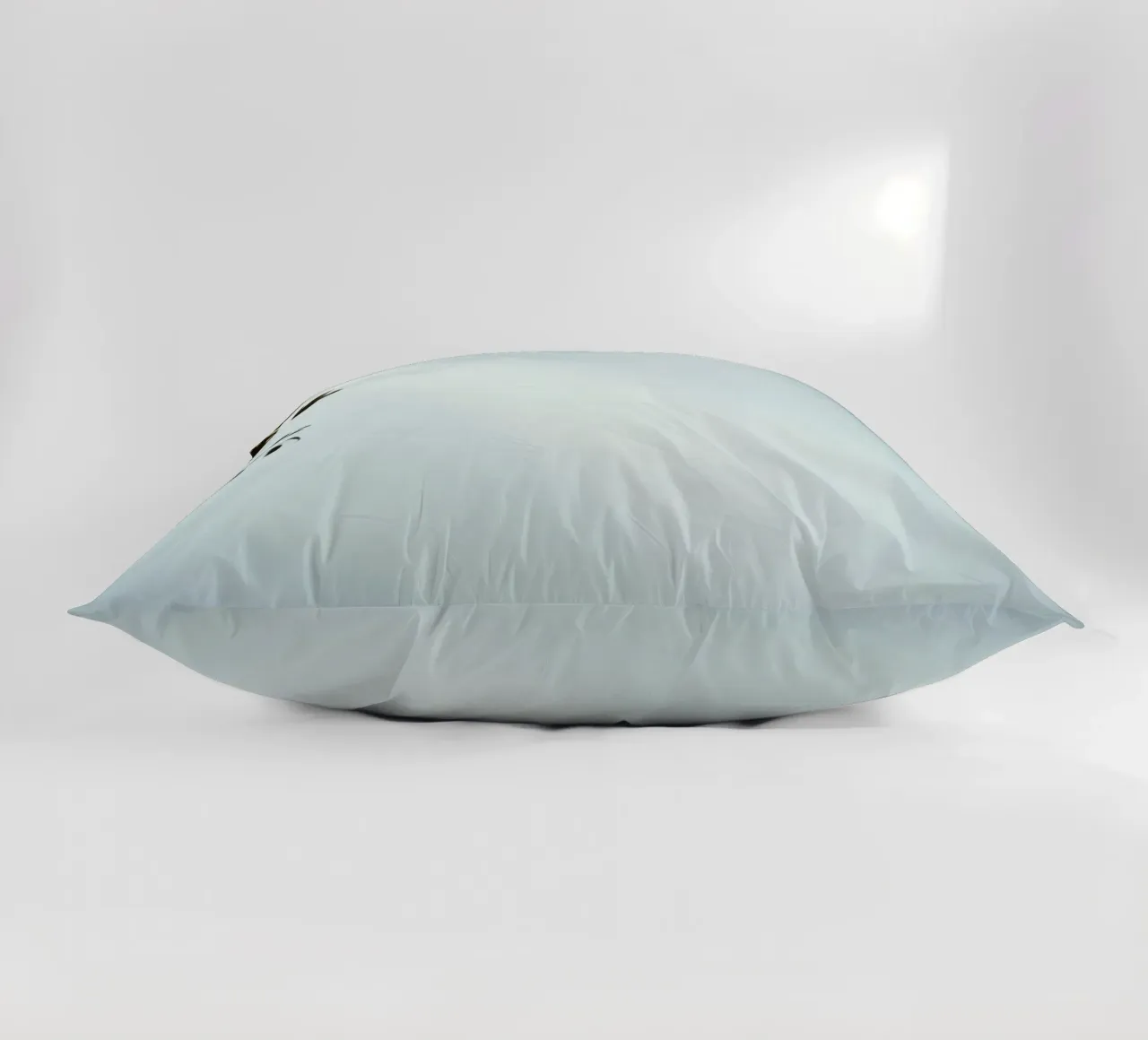 Cielo azzurro con rami frondosi in contrasto cuscino da DesignDoodle