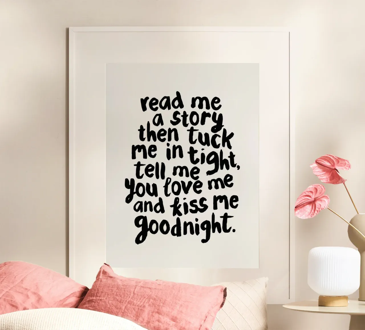 Lis-moi une histoire et embrasse-moi pour la nuit poster de THE MOTIVATED TYPE