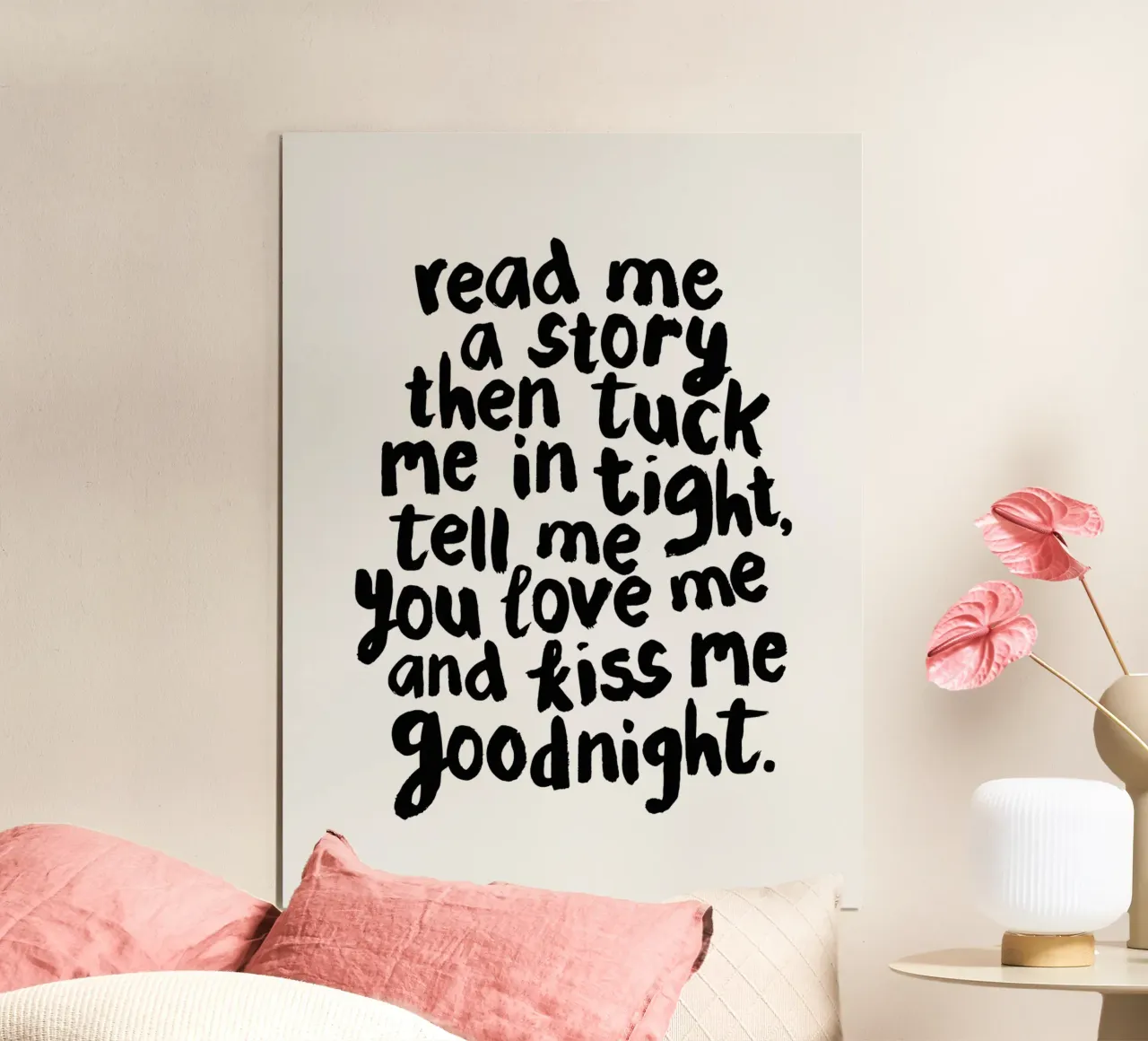 Lis-moi une histoire et embrasse-moi pour la nuit poster de THE MOTIVATED TYPE