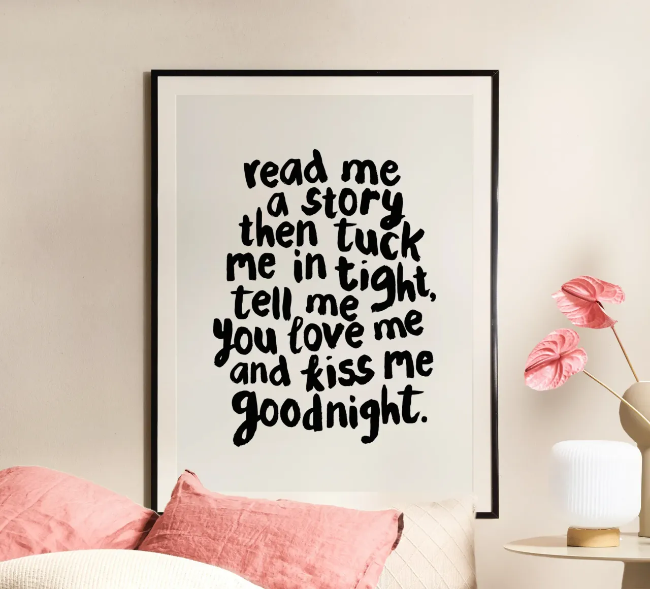 Lis-moi une histoire et embrasse-moi pour la nuit poster de THE MOTIVATED TYPE